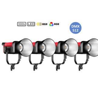 GVM pro SD 300 C 300w rgbbi 4 unidades con 4 pies