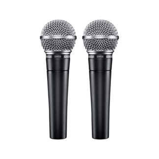 Dos micrófonos dinámicos Shure SM58